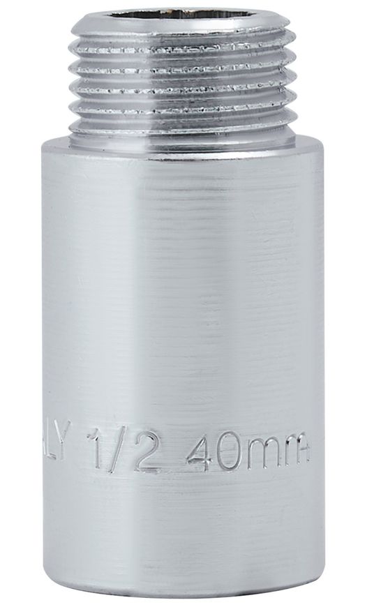 Удлинитель латунный хромированный Icma 1/2"НРх1/2"ВР длина 40 мм №19 81019AD04006