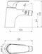 Смеситель для биде Imprese Orlik f03109401CA хром 35 мм - f03109401CA - 2