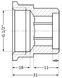 Удлинитель латунный Thermo Alliance Standart 1/2" ВРх1/2" НР, 20 мм SD4221520