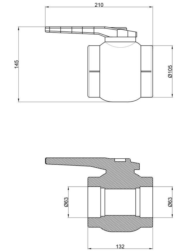 Кран кульовий PPR THERMO ALLIANCE 63 - DSW119