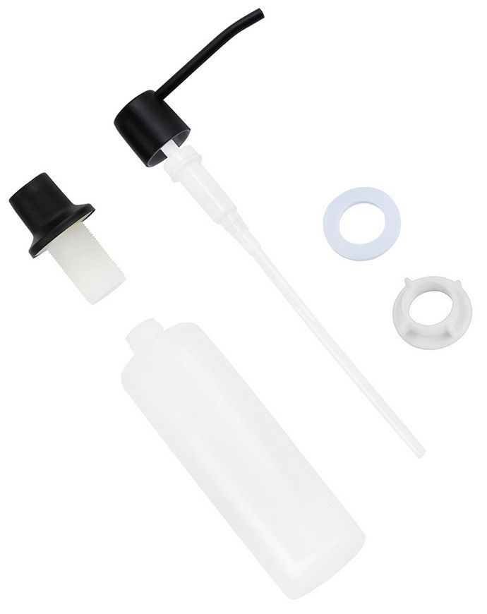 Кухонна мийка Kroner KRP Schwarze SET7545HM PVD 3.0/0.8 мм чорна CV033382 SchwarzeSET7545HM - SchwarzeSET7545HM