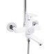 Душова система Lidz Latwa 1031 на три споживача (з виливом) White/Chrome LDLAT1031WHI48994 - LDLAT1031WHI48994 - 3
