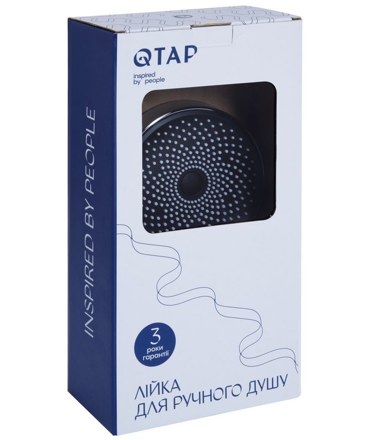 Лейка для ручного душа Qtap Rucni круглая 130 мм Chrome QTRUC125CRM45952 - QTRUC125CRM45952
