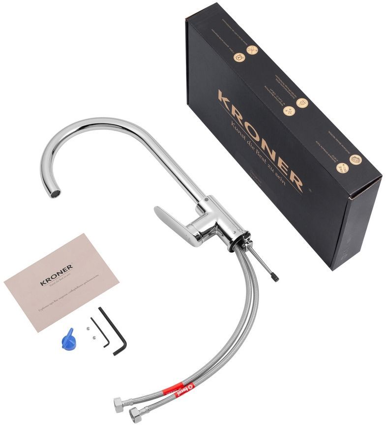 Змішувач для кухні Kroner Element 211512B-0101 латунь, хром CV035980 - Element 211512B-0101