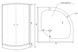 Душевая кабина LIDZ ŁATWA 80x80, низкий, стекло прозр. 4 мм - LLSC8080SATLOWTR - 3