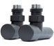 Кран для полотенцесушителя угловой NAVIN 1/2"х1/2" удлиненный, 2 шт. 21-630430-5101 черный матовый - 21-630430-5101 - 3