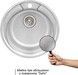 Кухонная мойка QTAP D490 Satin 0,8 мм (180) - QTD490SAT08 - 2