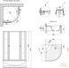 Душевая кабина LIDZ WIEŻA 90x90, высокий, стекло Linie 4 мм - LWISC9090SATHIGHL - 13