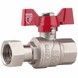 Кран кульовий з накидною гайкою SD FORTE 3/4" ВР для води прямий SF260W20