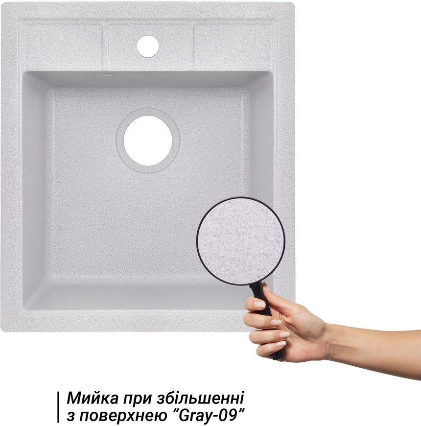Кухонная мойка LIDZ 460х515/200 GRA-09 (LIDZGRA09460515200) - LIDZGRA09460515200