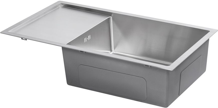 Кухонная мойка интегрированная QTAP D7844 3,0/1,2 мм Satin - QTD784412