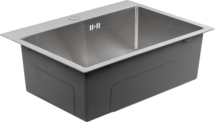 Кухонна мийка інтегрована QTAP D5843 Satin 2,7/1,0 мм - QTD584310