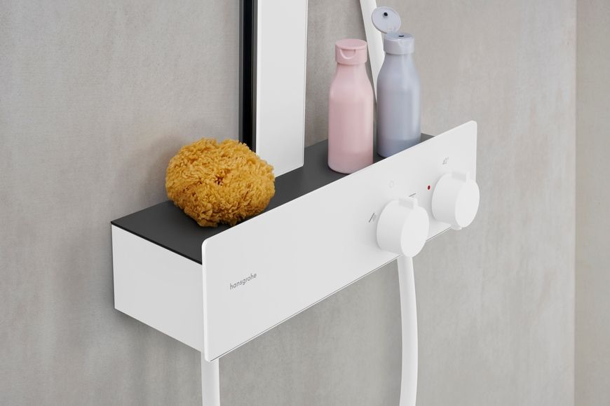 Душевая система HANSGROHE Rainfinity Showerpipe 360 1jet с термостатом ShowerTablet 350 Matt White 26853700 белая матовая - 26853700