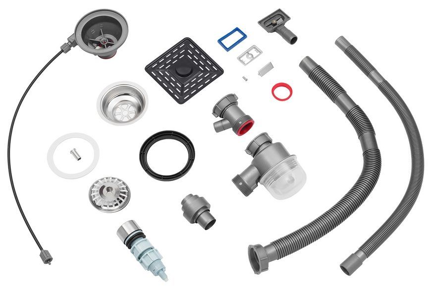 Кухонна мийка Kroner KRP Schwarze SET7545HM PVD 3.0/0.8 мм чорна CV033382 SchwarzeSET7545HM - SchwarzeSET7545HM