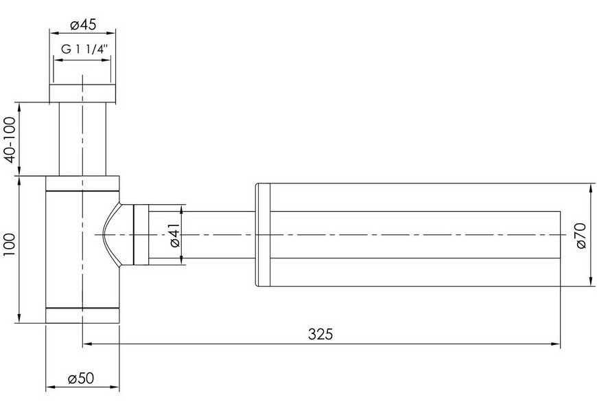 Сифон для умивальника IMPRESE BRENTA ZMK091908600 графітовий хром - ZMK091908600