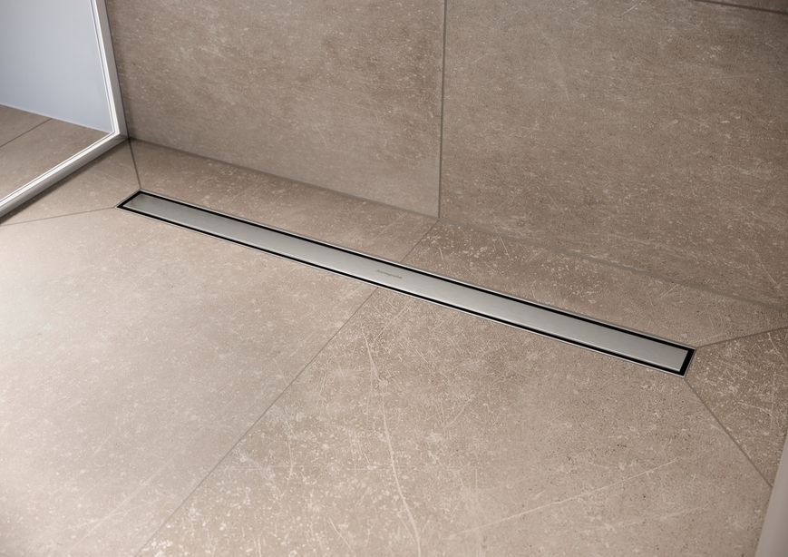 Трап душевой HANSGROHE RainDrain Compact 700 мм Brushed Stainless Steel 56164800 нержавеющая сталь - 56164800