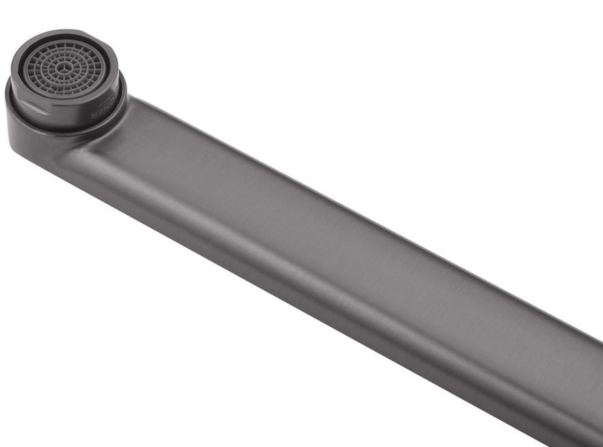 Смеситель для ванны Kroner KRP Axis Line-GRP070 с душевым гарнитуром, графит, латунь CV036845 - Line-GRP070