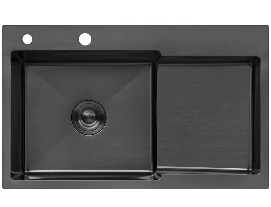 Кухонная мойка Kroner KRP Schwarze 7848LHM PVD с смесителем и дозатором CVS30121 KRS7848LHMPVDSCH035PVDSPSCH049 - KRS7848LHMPVDSCH035PVDSPSCH049
