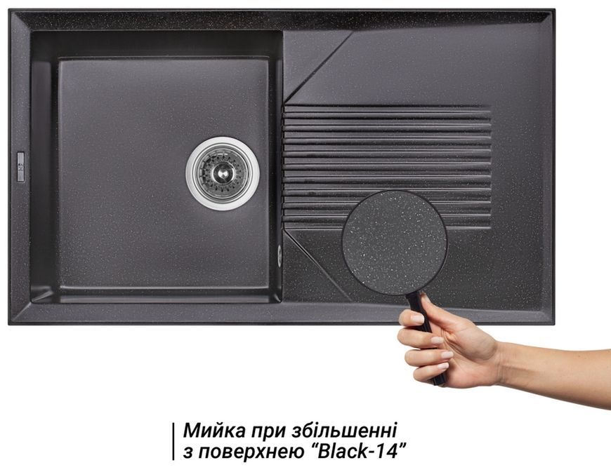 Кухонна мийка LIDZ 860х500/240 BLM-14 (LIDZBLM14860500240) - LIDZBLM14860500240