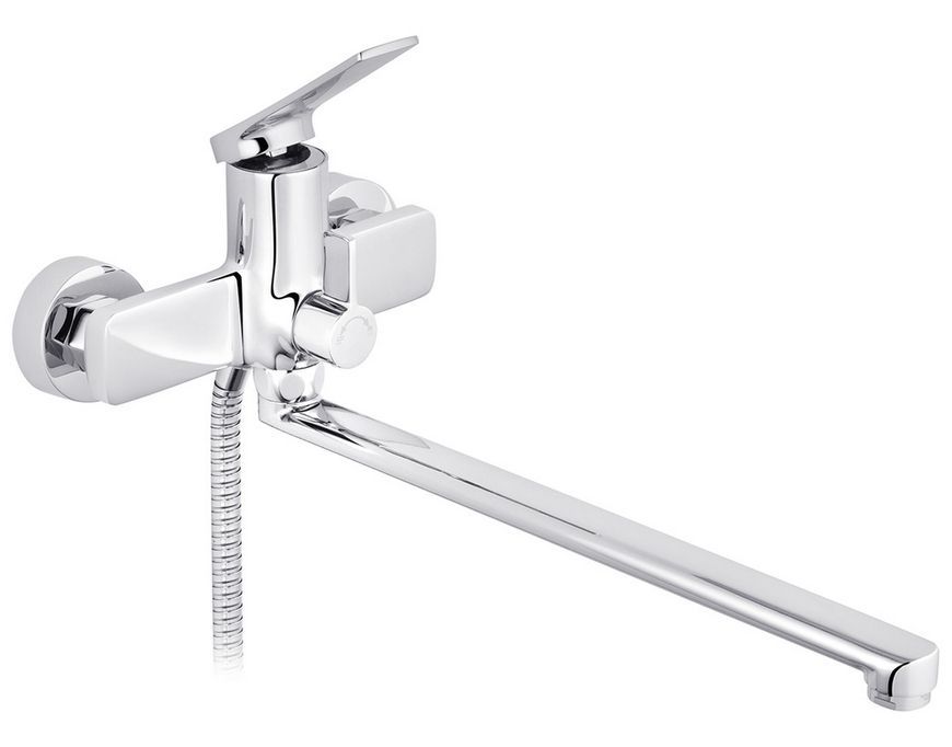 Смеситель для ванны Kroner KRP Makon-C070 с душевым гарнитуром, латунь, хром CV033862 - KRP Makon-C070
