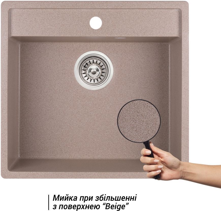 Кухонна мийка QTAP CS 5250 Beige (QT5250BEI551) - QT5250BEI551