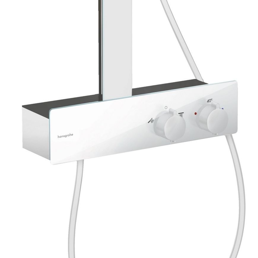 Душевая система HANSGROHE Rainfinity Showerpipe 360 1jet с термостатом ShowerTablet 350 Matt White 26853700 белая матовая - 26853700