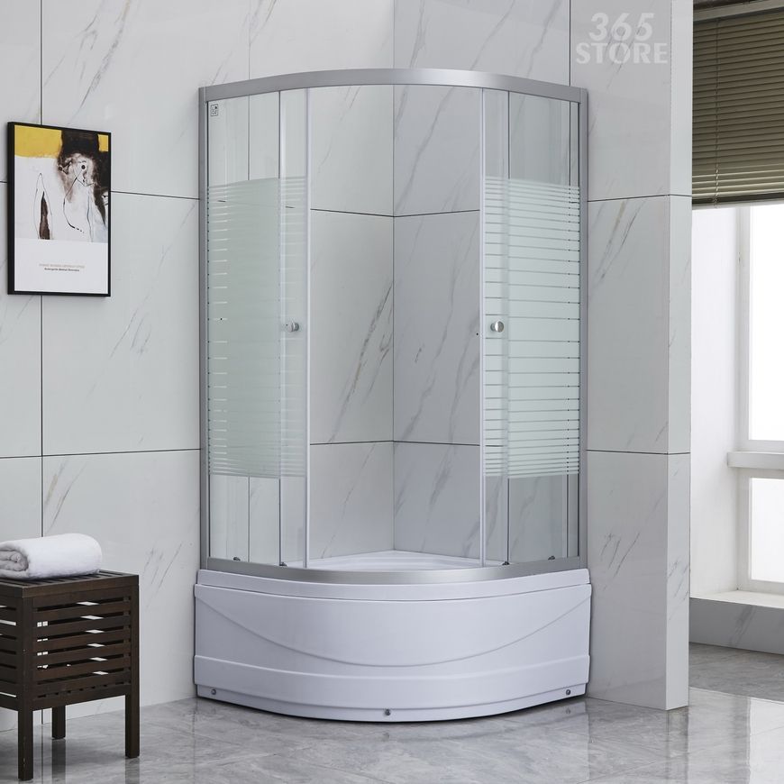Душевая кабина LIDZ WIEŻA 90x90, высокий, стекло Linie 4 мм - LWISC9090SATHIGHL