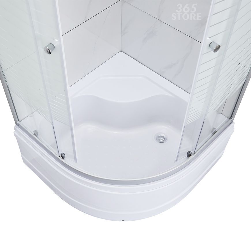 Душевая кабина LIDZ WIEŻA 90x90, высокий, стекло Linie 4 мм - LWISC9090SATHIGHL