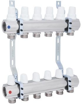 Коллектор ICMA 1" 6 выходов, без расходомера №K005 - 87K005PK06