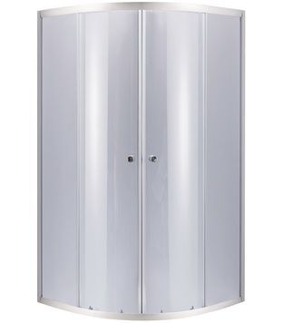 Душова кабіна LIDZ ŁATWA 80x80 SC80x80.SAT.LOW.GR, скло тоноване 4 мм, без піддону - LLSC8080SATLOWGR2