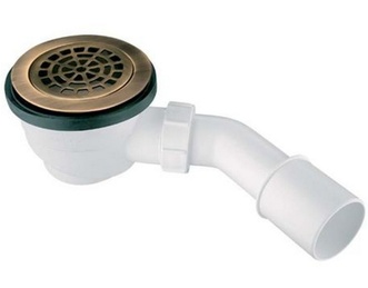 Сифон для душового піддону McALPINE HC27-ABBR 90 мм бронза чистка зверху - HC27-ABBR