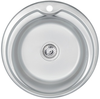 Кухонна мийка Lidz 510-D Satin 0,8 мм (180) LIDZ510DSAT08 - LIDZ510DSAT08
