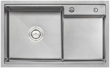 Кухонна мийка інтегрована QTAP D7848-L 3,0/1,2 мм Satin - QTD7848L3012