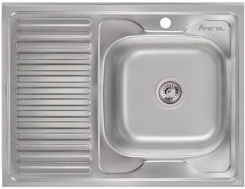Кухонная мойка IMPERIAL 6080-R Polish 0,6 мм (IMP6080R06POL) - IMP6080R06POL
