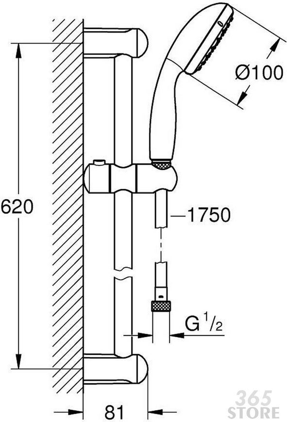 Душова система GROHE New Tempesta 100 27598001 - 27598001