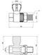 Кран шаровой радиаторный PPR ALFA PLAST 20х1/2" прямой APSRBB2012X - APSRBB2012X - 2