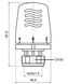 Термокомплект кранів з термоголовкою Icma 1/2" з антипротіканням прямий №KIT 1100+775-940+815-940 - 82KITHAD061100 - 5