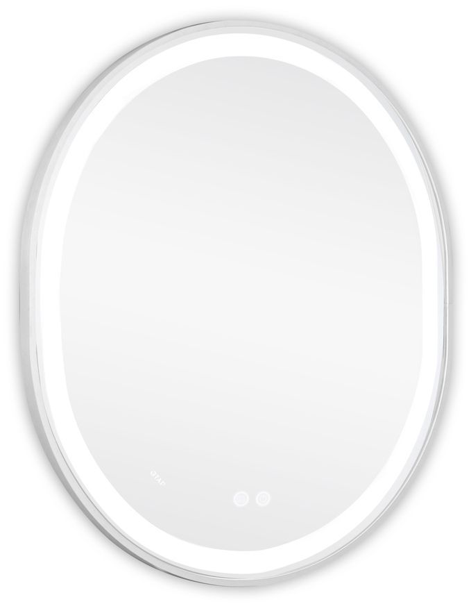 Зеркало Qtap Gemini 700х800 с LED-подсветкой Touch, с антизапотеванием, с диммером, рег. темп. цвета (3000-6500K) QT2578R8071W