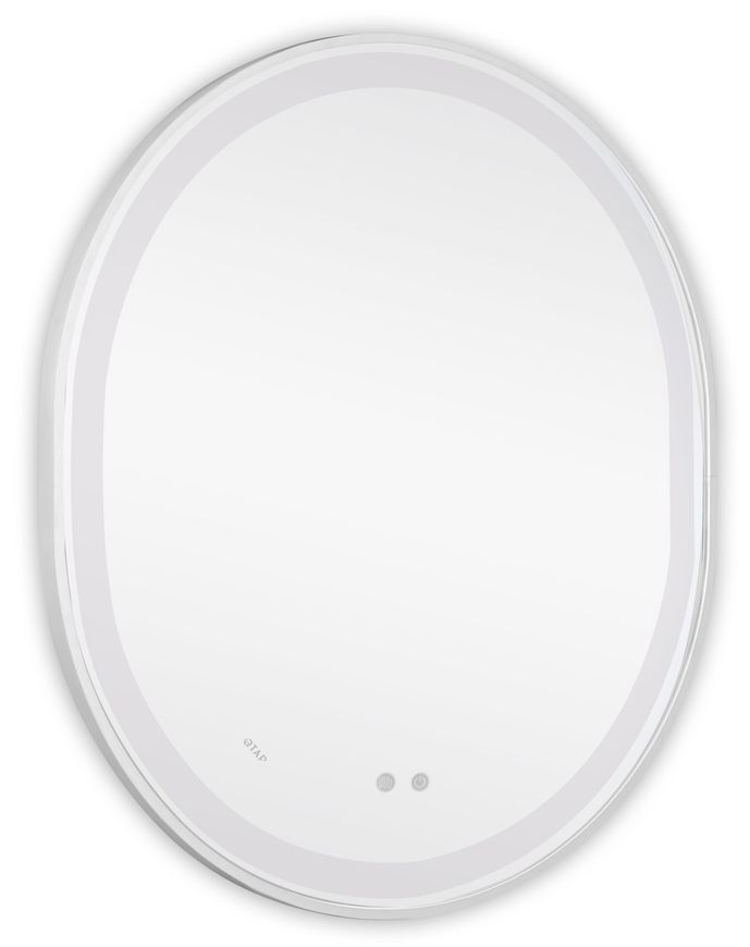 Зеркало Qtap Gemini 700х800 с LED-подсветкой Touch, с антизапотеванием, с диммером, рег. темп. цвета (3000-6500K) QT2578R8071W