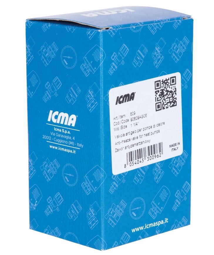 Антифризный клапан для тепловых насосов Icma 1 1/4" латунь №609 90609AG06 - 90609AG06