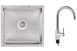 Набір для кухні 2 в 1: кухонна мийка LIDZ та змішувач QTAP з підключенням до фільтрованої води LIDZH4745BRU301045466 - LIDZH4745BRU301045466 - 1