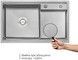 Кухонна мийка інтегрована QTAP D7848-L 3,0/1,2 мм Satin - QTD7848L3012 - 2