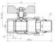 Кран шаровой "Американка" SD FORTE 1" с антипротечкой прямой SF222W25 - SF222W25 - 2