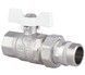 Кран шаровой американка Thermo Alliance Forte 1" ВН с антипротечкой, прямой, латунь SF222W25 - SF222W25 - 3