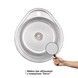 Кухонная мойка LIDZ 4843 Decor 0,6 мм (170) - LIDZ484306DEC - 2