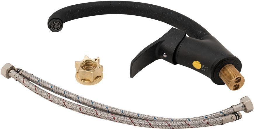 Смеситель для кухни LIDZ (BLA) 40 87 007F-3 черный LIDZBLA203801103 - LIDZBLA203801103
