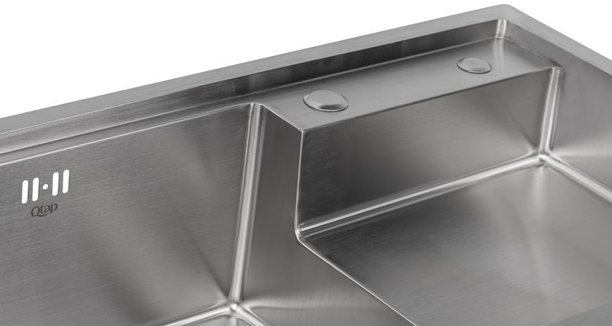 Кухонна мийка інтегрована QTAP D7848-L 3,0/1,2 мм Satin - QTD7848L3012