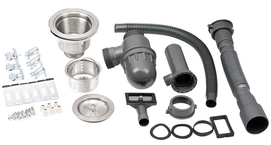 Кухонна мийка інтегрована QTAP D7848-L 3,0/1,2 мм Satin - QTD7848L3012