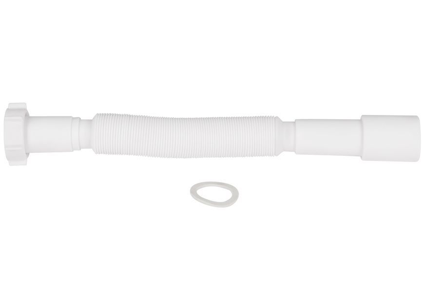 Гофра (гнучка труба) Lidz LG03&nbsp;з накидною гайкою&nbsp;1 1/4"&nbsp;320-600&nbsp;мм 32/40
