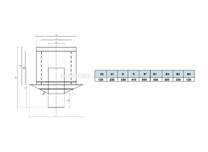 Искрогаситель дымоходный ВЕНТ УСТРИЙ из нержавеющей стали &Oslash;150 - VU-I-D150